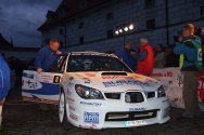 Rallye Český Krumlov: Představení posádek na nádvoří pivovaru Eggenberg - Štajf / Černoch